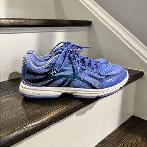 Ryka Devotion Plus 3 Womens Walking Shoes Purple  Mesh Lace Up Sneakers 8W